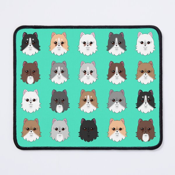 Item preview, Pomeranian Dog Pattern Teal Background designed and sold by OliRoseArt.