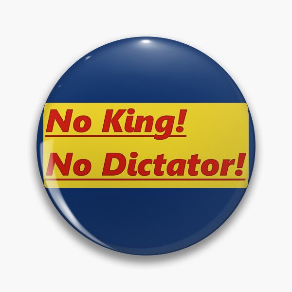 Item preview, No King No Dictator - Motivational Quote T-Shirt designed and sold by Earth Nature Creations.