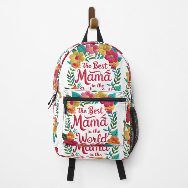 Item preview, The Best Mama in the World Floral Embroidery Design designed and sold by ArtDesignTp.