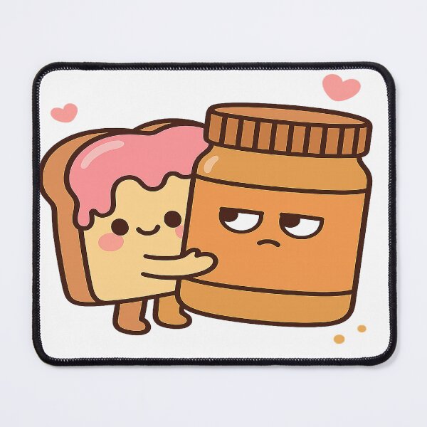 Item preview, Spread the Love – Kawaii PB&J Attitude Tee designed and sold by POD DYNASTY | Original Print On Demand T-Shirt Graphics.