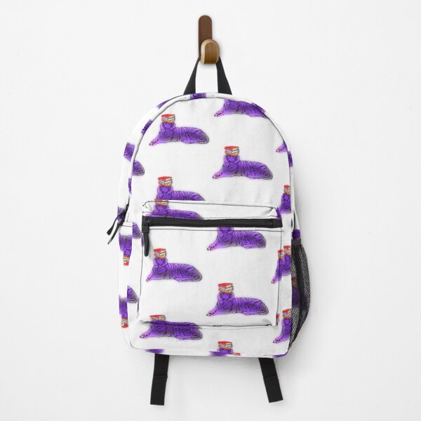 Item preview, Maple the Tiger the Grape with Stack of Books – animalzinhats designed and sold by Ashley’sAnimalz.