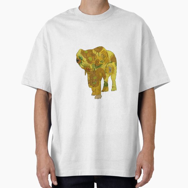 Item preview, Elephant Van Gogh sunflowers  designed and sold by herjournalart.