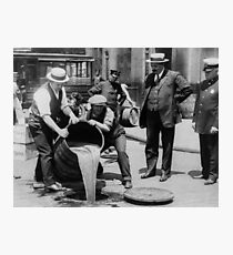 Booze Dump - Vintage Prohibition Photo Photographic Print