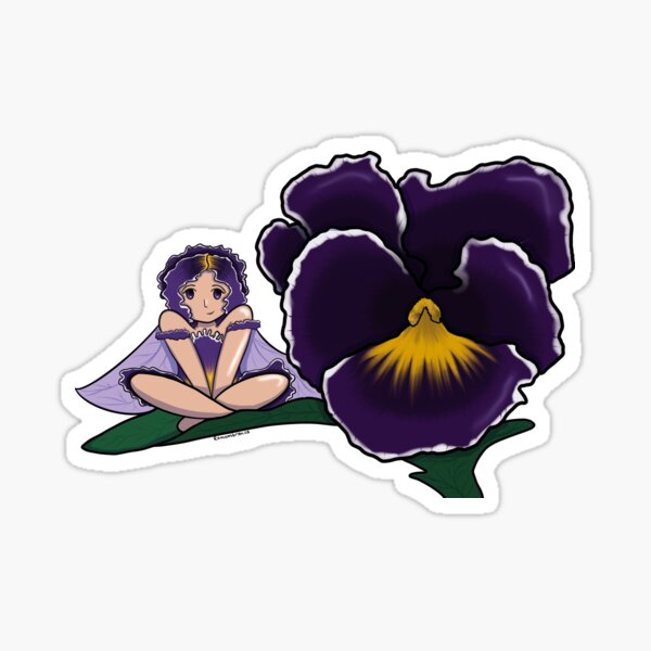 Item preview, Purple Pansy Fairy designed and sold by LumaJo Art.