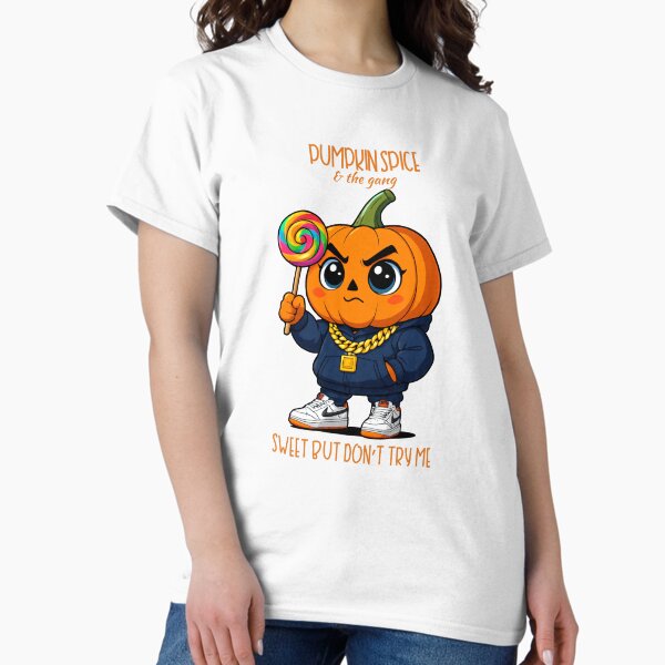 Item preview, Sweet But Don’t Try Me — Lil Spice Funny Pumpkin Gangsta Design designed and sold by Snark&Cotton.