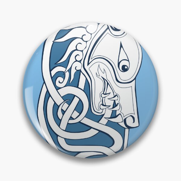 Item preview, large Celtic wolf head for Oriflame designed and sold by Stylet-Pinceau.