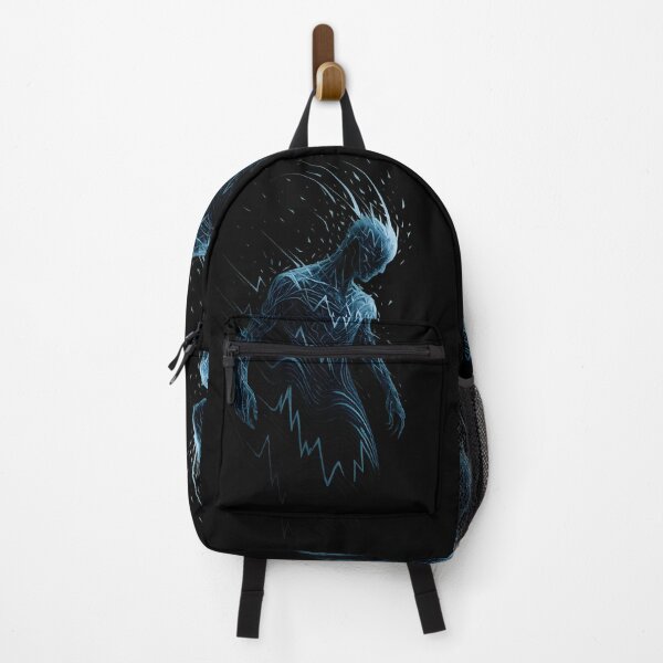 Item preview, Digital Disintegration – Glitching Energy Human Silhouette Artwork designed and sold by Shoot-The-Moon.