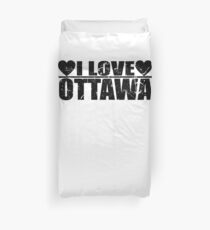 I Love Ottawa Duvet Cover