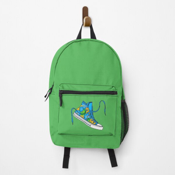 Item preview, Flower pattern green, blue, yellow high tops designed and sold by MickeyEdwards.