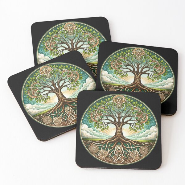 Item preview, Celtic Tree of Life | Sacred Knotwork Symbol of Nature & Rebirth | Norse Pagan Spiritual Mandala Design designed and sold by AnalajiaDesigns.