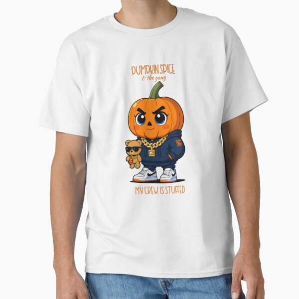 Item preview, My Crew Is Stuffed — Lil Spice Funny Gangsta Pumpkin Baby Design designed and sold by Snark&Cotton.