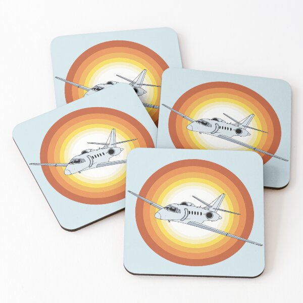 Item preview, Cessna Citation Jet Flying at Sunset Aviation Design designed and sold by skye-studio.