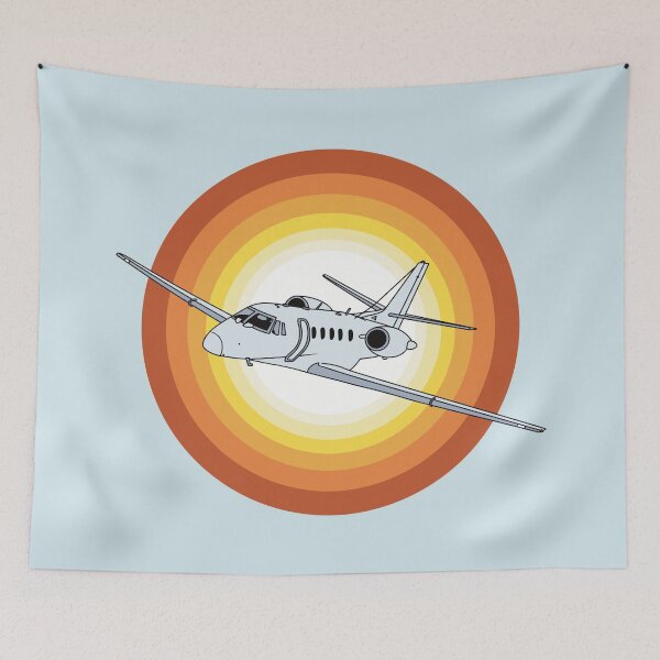 Item preview, Cessna Citation Jet Flying at Sunset Aviation Design designed and sold by skye-studio.