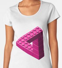 Escher Toy Bricks - Pink Women's Premium T-Shirt