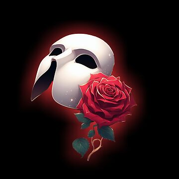 Artwork thumbnail, Crimson Elegance: Phantom of The Opera Red Glow by NerdiPop