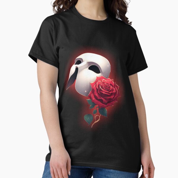 Crimson Elegance: Phantom of The Opera Red Glow Classic T-Shirt