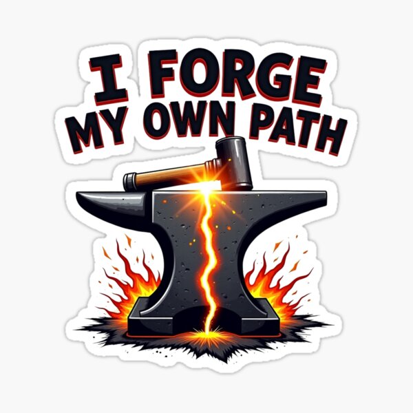 Item preview, Blacksmith Anvil Design – I Forge My Own Path designed and sold by Timeless Design.