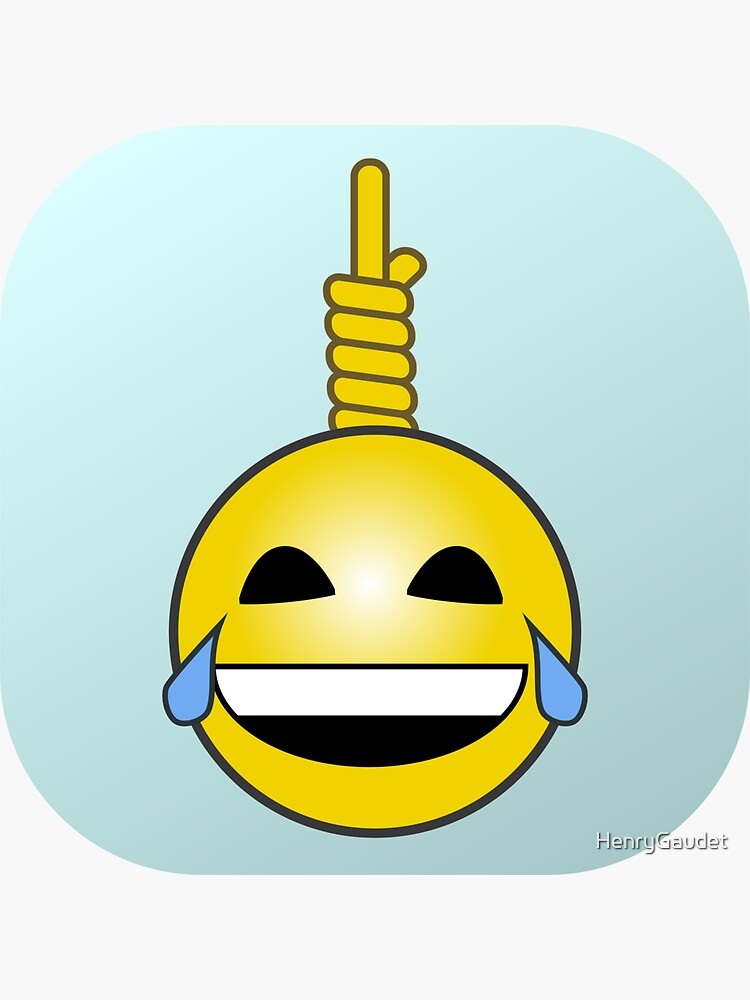 "Gallows Humor Emoji" Sticker for Sale by HenryGaudet Redbubble