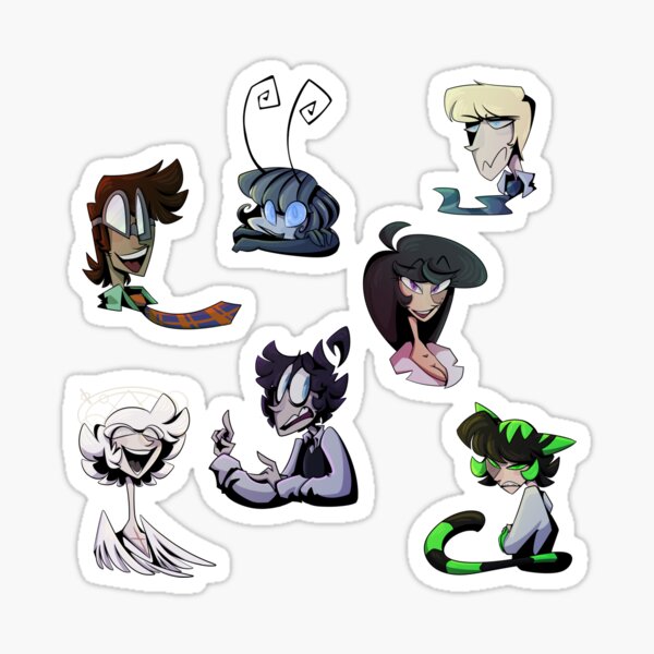 AoM Main Cast Bust Stickers Sticker