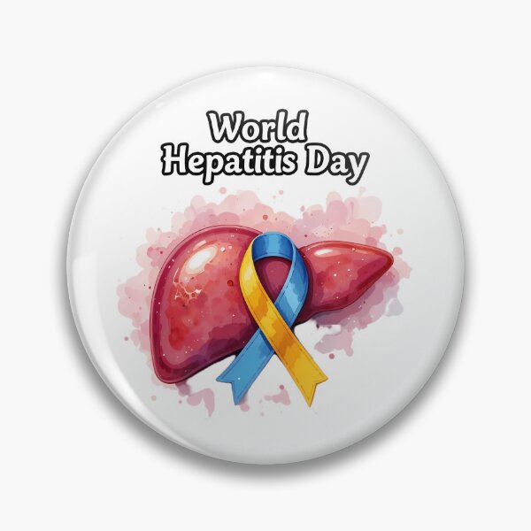 Item preview, World Hepatitis Day Awareness Liver Ribbon Design designed and sold by IndulgentBob.
