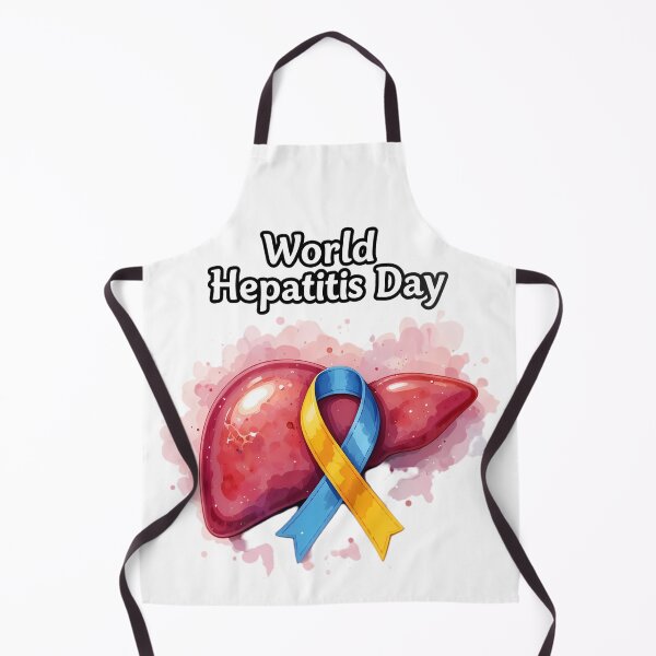 Item preview, World Hepatitis Day Awareness Liver Ribbon Design designed and sold by IndulgentBob.