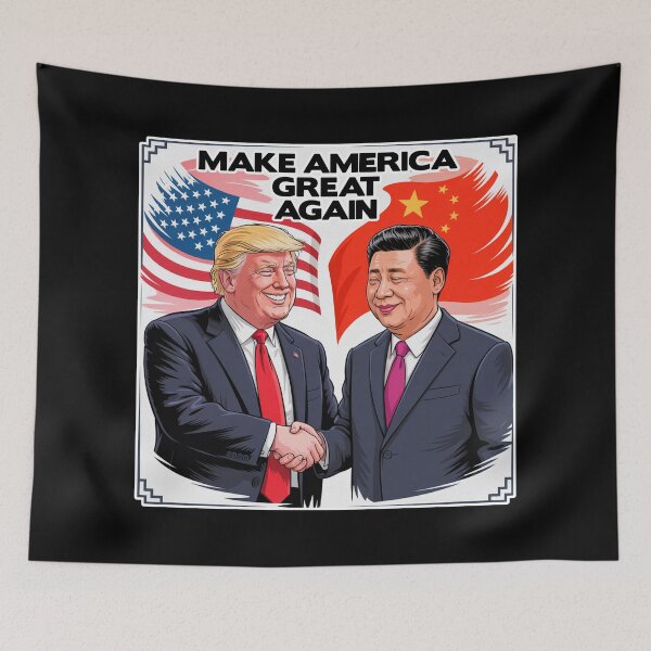 Item preview, Donald Trump Xi Jinping Make America Great Again designed and sold by plushism.