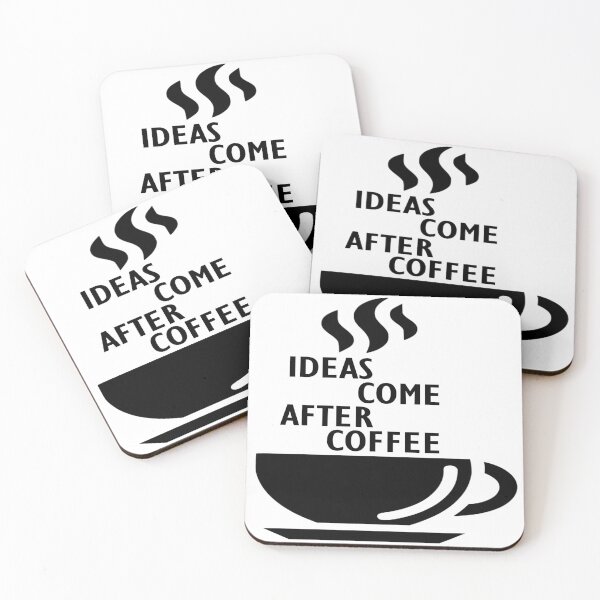 Item preview, Ideas come after Coffee designed and sold by UrTshirt.