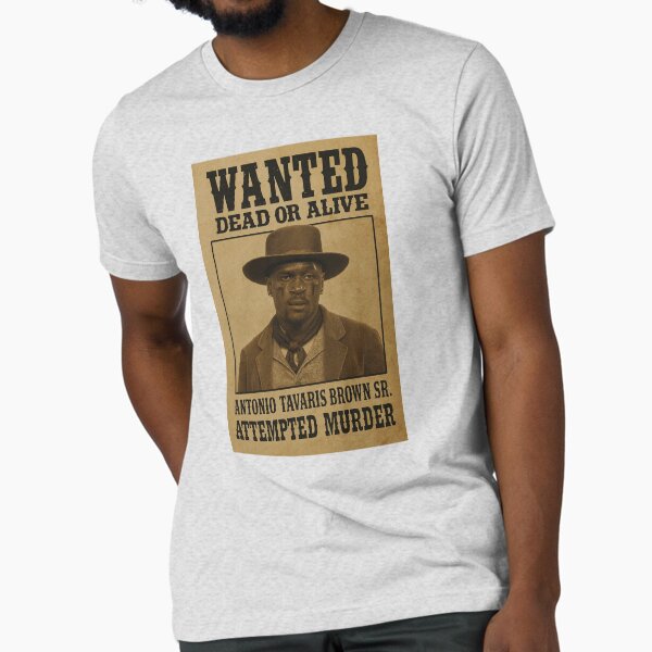 Antonio Brown Wanted Poster Tri-blend T-Shirt