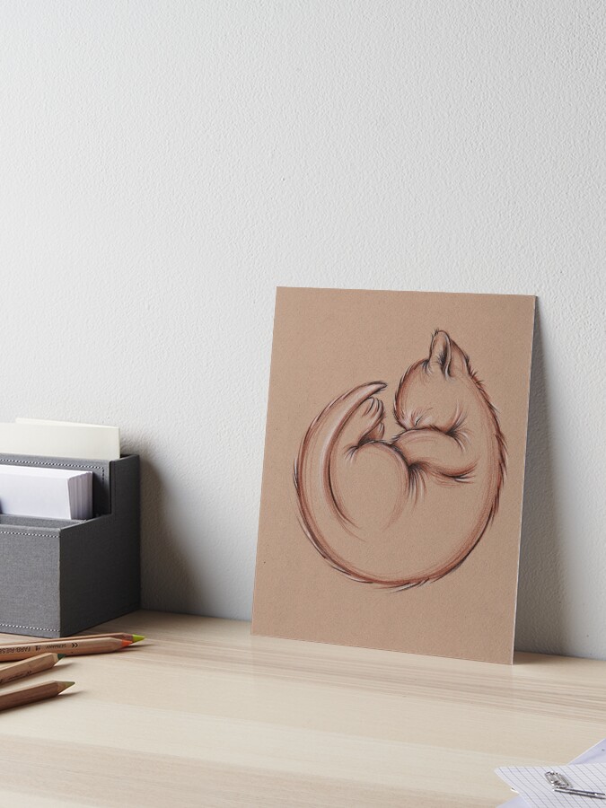 Cat pencil drawing  Art Board Print for Sale by Pencil-Art