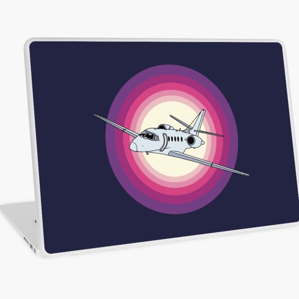 Aperçu de l'œuvre Jet Cessna Citation volant chez Sunset Aviation Design créée et vendue par skye-studio.