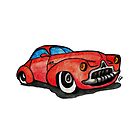 Red Classic CAR 02 by Jorge Antunes