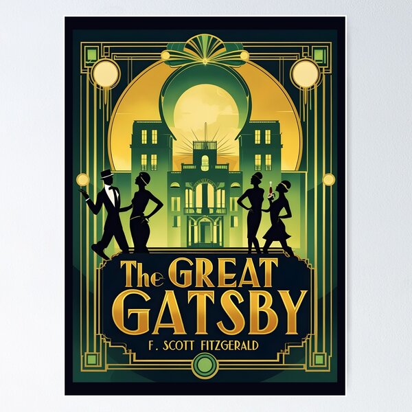 Item preview, A Vintage Poster of The Great Gatsby - F. Scott Fitzgerald   designed and sold by GoodOldVintage.