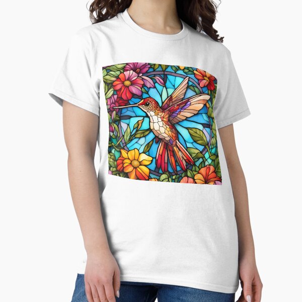 Item preview, Stained Glass Hummingbird designed and sold by Sol-threads.