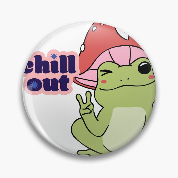Item preview, Chill Out Frog with Mushroom Hat – Psychedelic Peace Vibes designed and sold by MOTAS FASHION .
