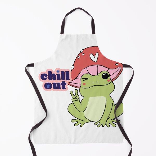 Item preview, Chill Out Frog with Mushroom Hat – Psychedelic Peace Vibes designed and sold by MOTAS FASHION .