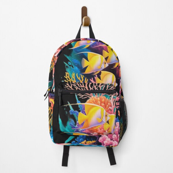 Item preview, airbrush art a lively coral reef bursting with vibrant oranges, yellows, and pinks designed and sold by aipaint.