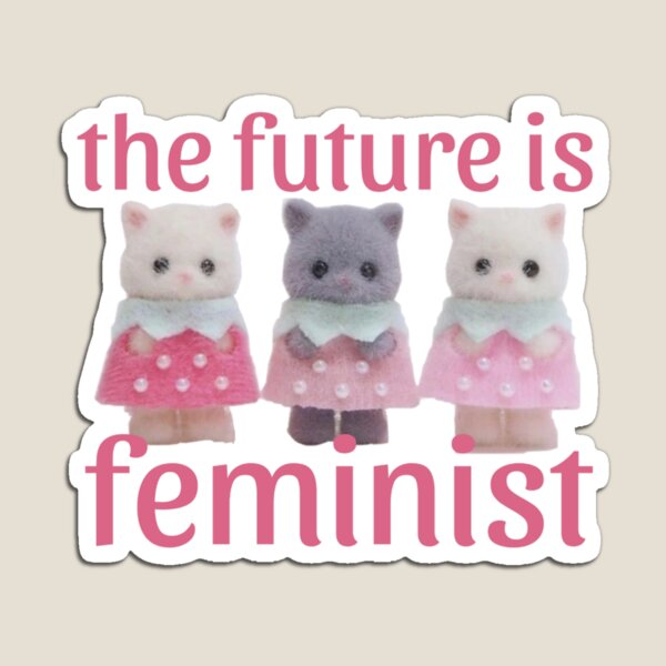 Item preview, the future is feminist calico critters  designed and sold by unequivocallyso.