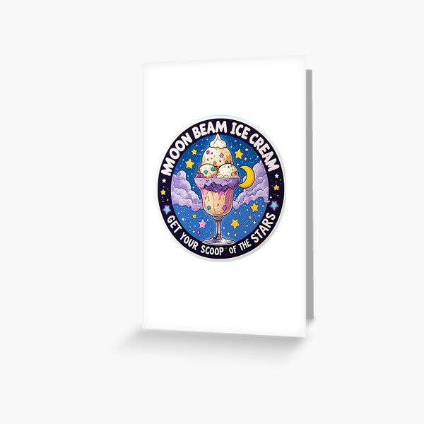 Item preview, MOONBEAM ICE CREAM   designed and sold by Capy's Creations | Pop culture & Nostalgia.