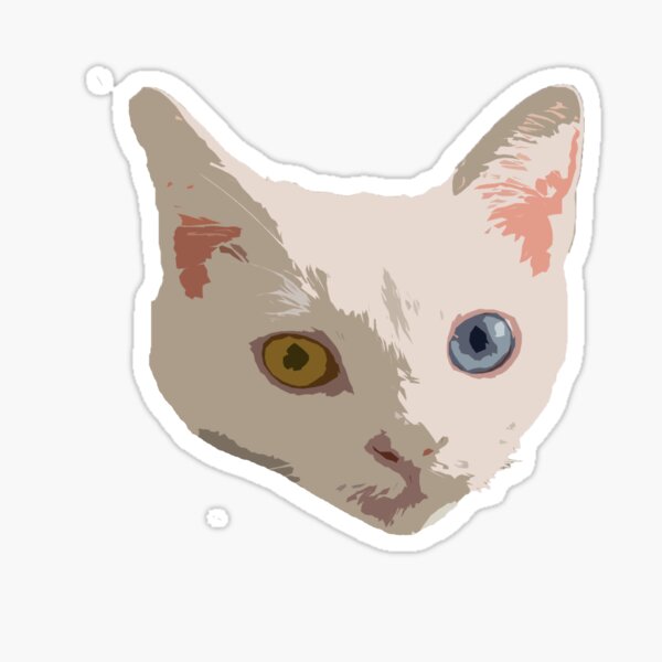 Item preview, Odd-eyed cat designed and sold by hannabtti.