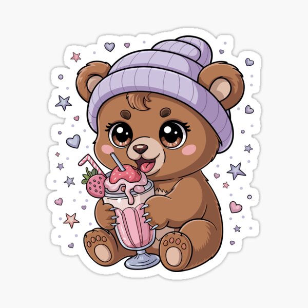 Item preview, Bear and Milkshake designed and sold by jkrphoto.