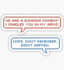bonding moment Sticker