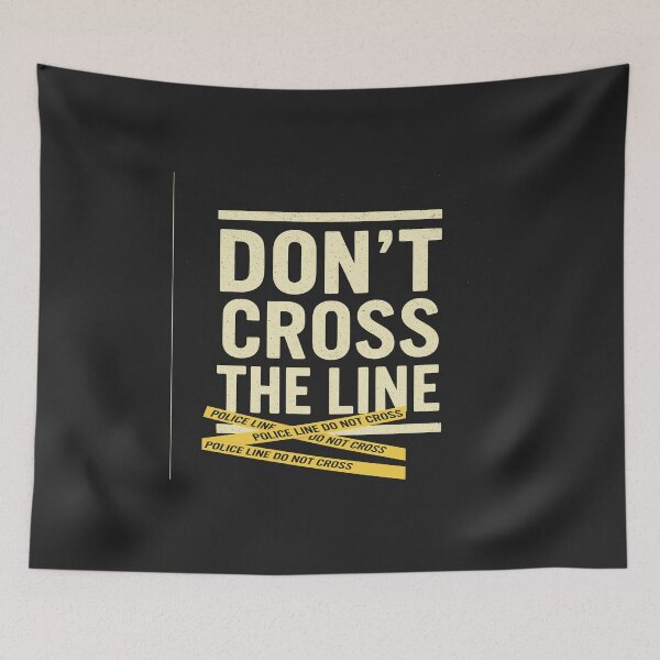Item preview,  don't cross the line Stay Back designed and sold by  Mudikeys.