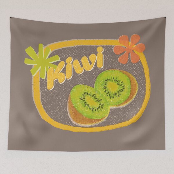 Item preview, Retro KIWI Fruit Sticker Label designed and sold by Wordsmith-Wear.