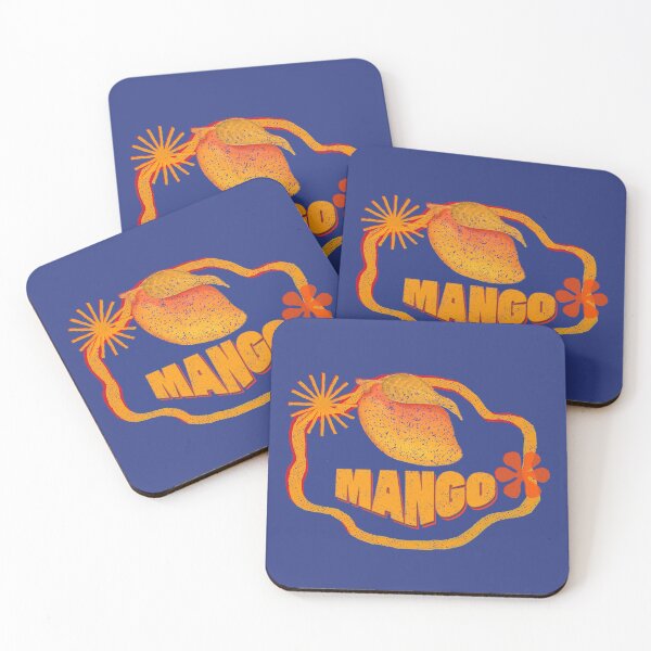 Item preview, Retro Mango Fruit Sticker Label designed and sold by Wordsmith-Wear.