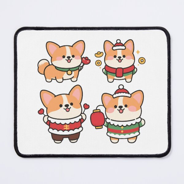 Item preview, Kawaii Corgis Celebrate 2026 – New Year’s Sticker Collection designed and sold by ArtPetrenko90.