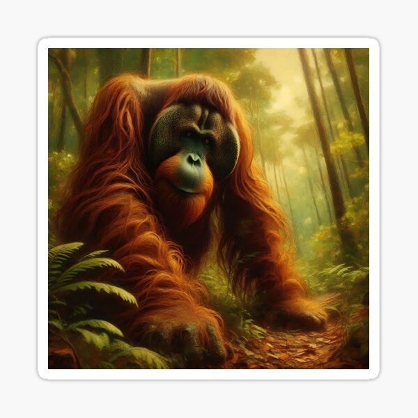 Item preview, Orangutan Art #16 | Great Apes Lovers designed and sold by ksgraphics222.