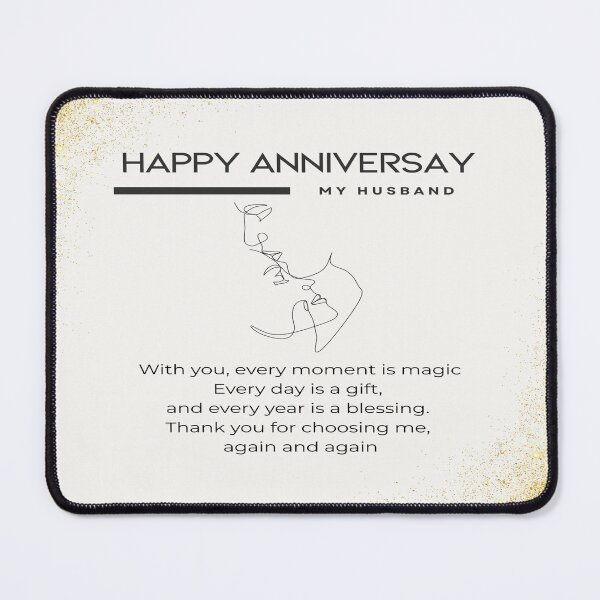 Item preview, With You Every Moment is Magic | Happy Anniversary Gift for Husband | Him | Men designed and sold by skkyfaithArtz.