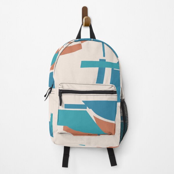 Item preview, Teal Blue Orange Crest-like Southwest Art Design designed and sold by ElasticPixels.