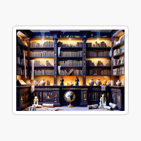 Item preview, Ancient Egyptian Library designed and sold by JrSkDesign ✅ .