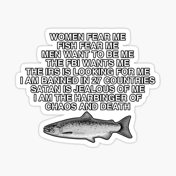 Item preview, Fish fear me designed and sold by Baxobhone.